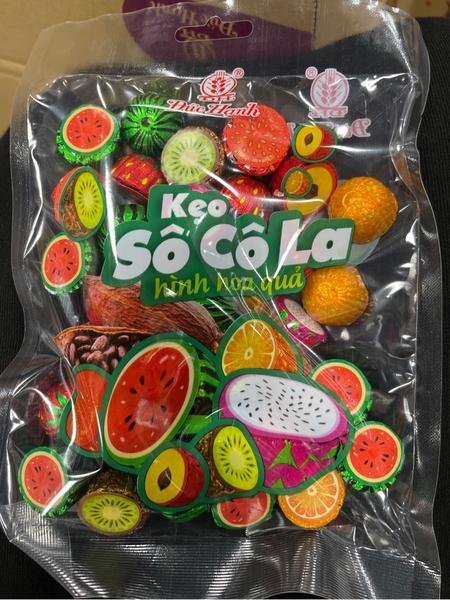 Kẹo Socola Hình Hoa Quả 260g