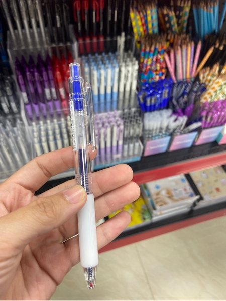 Bút gel bấm notetime xanh