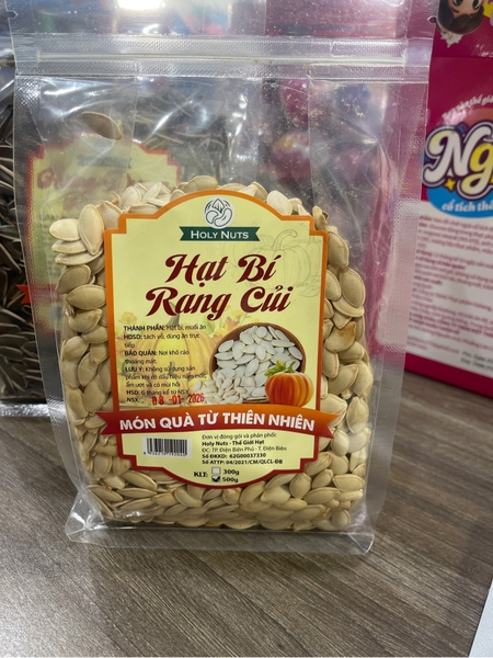 Hạt Bí Rang Củi Holy Nuts 500g