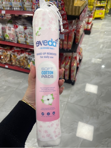 Bông Tẩy Trang Eveda 150 pads
