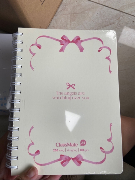 Sổ Lò Xo - 061A5 Hình Nơ A5 200 Trang