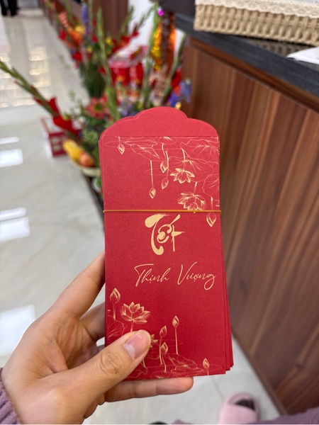 Set 10 bao lixi tết đỏ