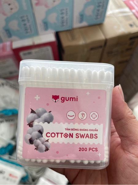 Gumi tăm bông kháng khuẩn 200PCS
