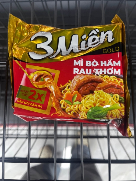 Mì tôm 3 Miền 75g (30 gói) Bò hầm rau thơm