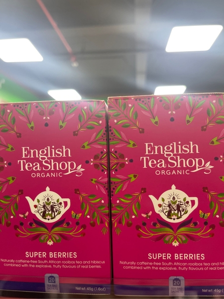 Trà Organic Super Berries Hiệu English Tea Shop 40 G/ Hộp (20 Túi X 2 G)