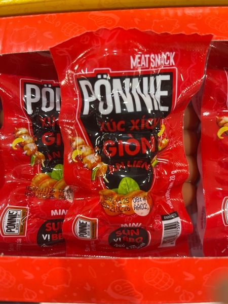 Hotdog Ponnie giòn ăn liền 4hộp *20gói*20gr