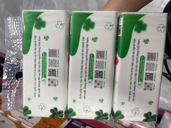 Khăn Giấy Rút Bàn TiLo Xanh
