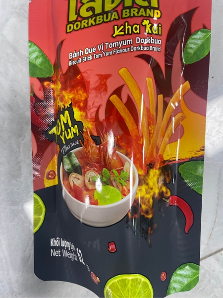 Bánh Que Vị Tomyum Dorkbua 62g