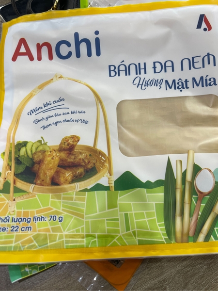Bánh Đa Nem An Chi Hương Mật Mía 70g 22cm