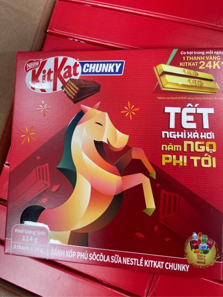Socola chunky Kitkat 3 thanh 114g
