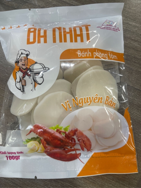 Phồng Tôm Ba Nhất Vị Nguyên Bản 100g