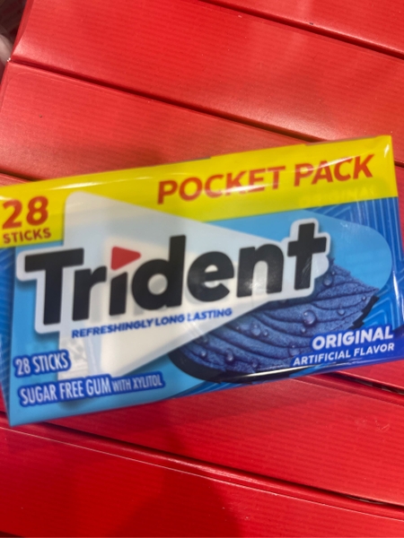 KẸO GUM TRIDENT KHÔNG ĐƯỜNG - VỊ NGUYÊN BẢN (28 tép)