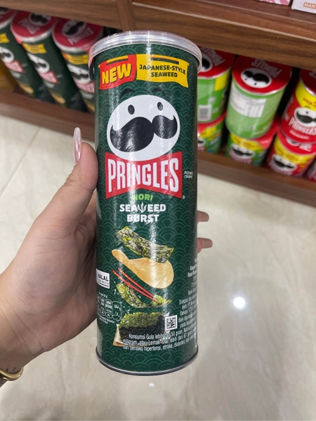 Snack Khoai Tây Pringles Nori Seaweed Burst 102 g