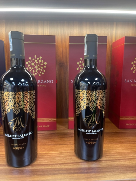 Rượu vang đỏ M Merlot Salento (6x75cl)