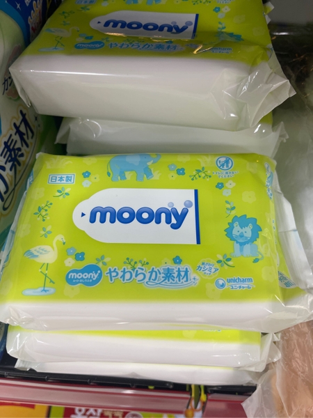 Khăn Ướt Nội Địa Nhật Bản Moony 76 tờ