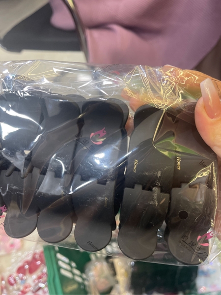 Kẹp Càng Cua 5 Răng Honey Màu Đen