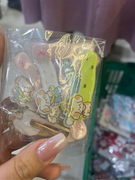 Kẹp Mái Hoạt Hình Xà Cừ S10