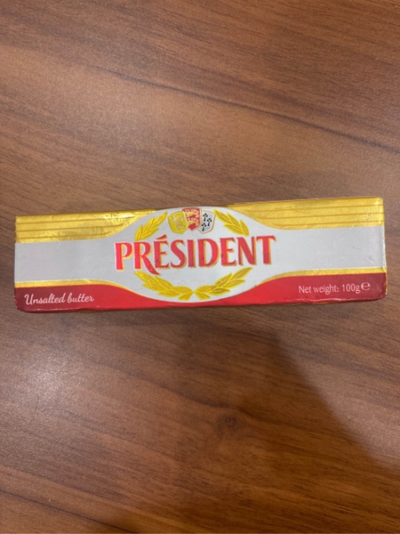 Bơ Lạt Président Chất Béo Tối Thiểu 82 % 100G