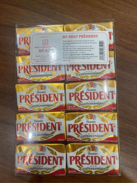 Bơ nhạt President 10g