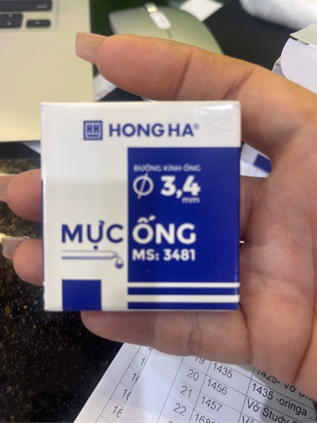 3481 - Ống mực HH (3.4mm- đen)- hộp 6 ống