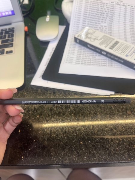 3587 - Bút chì gỗ đen 2B có tẩy