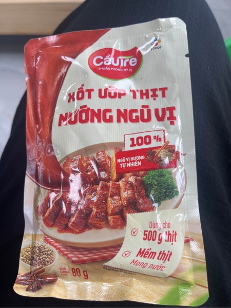 Xốt Ướp Thịt Nướng Ngũ Vị Cầu Tre Gói 80G