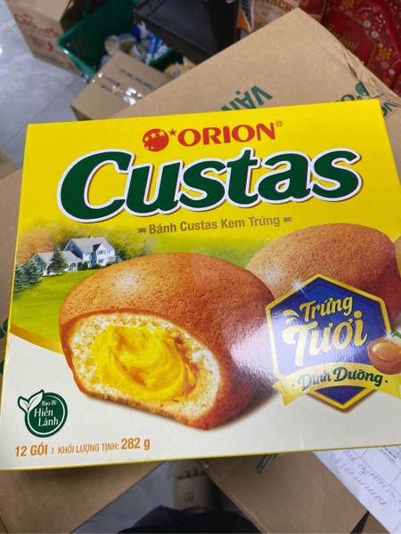 Bánh Orion Custas Kem Trứng Hộp 282G