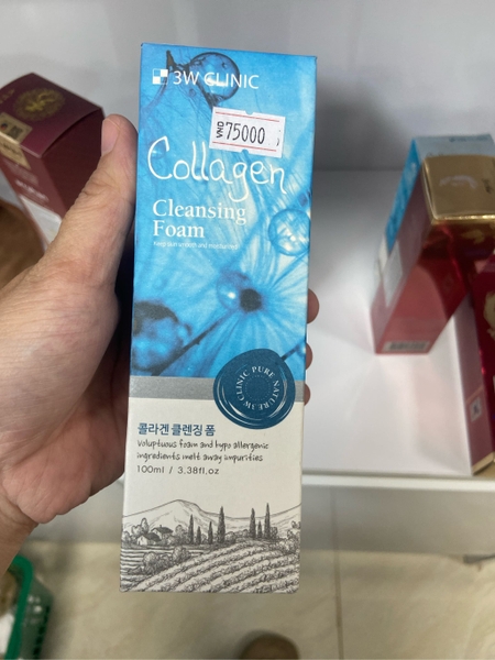 3W Clinic sữa rửa mặt collagen 100ml
