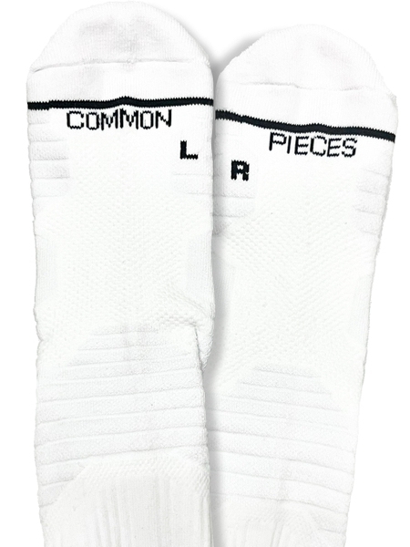 Tất Thể Thao, Bóng Rổ, Bóng Đá, Pickle Ball  - Prime Performance Socks - Common Pieces SS25 - Trắng