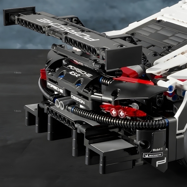 Mô Hình Xe LEGO Porsche 911 RSR Tỉ Lệ 1:10