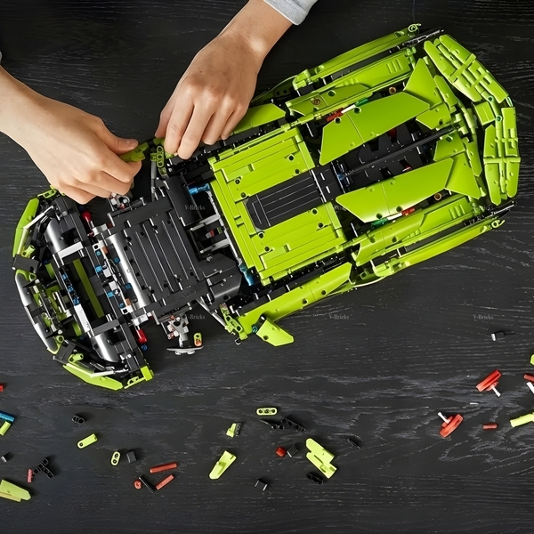Mô Hình Xe LEGO Lamborghini Sián FKP 37 Tỉ Lệ 1:8