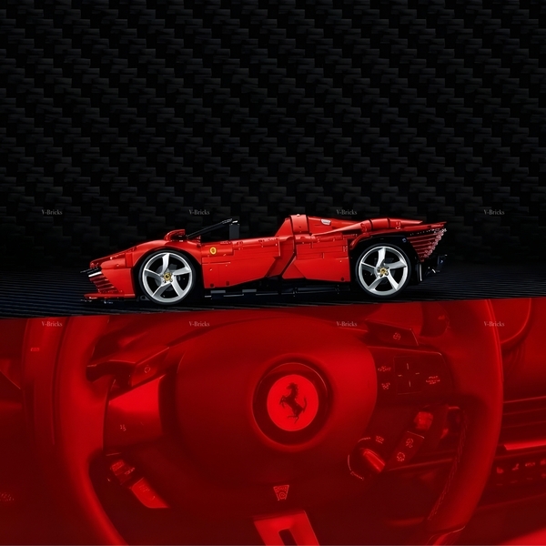 Mô Hình Xe LEGO Ferrari Daytona SP3 Tỉ Lệ 1:8