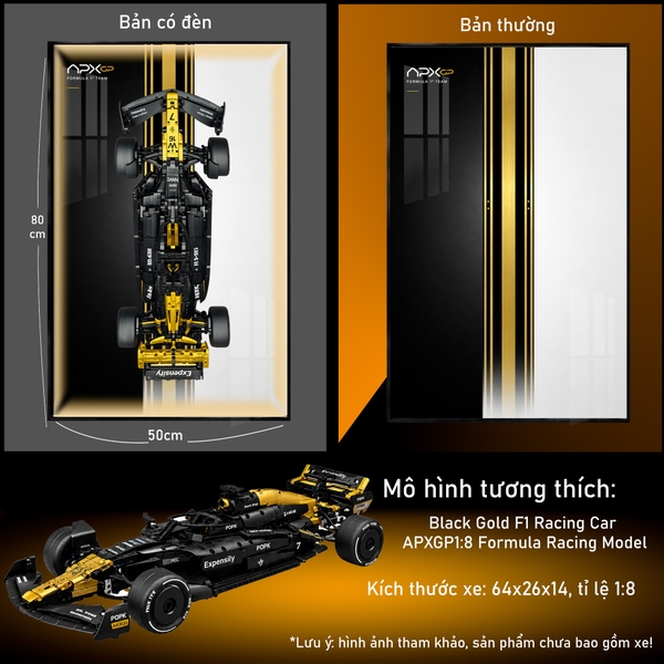 Tranh Treo Mô Hình Xe F1 APXGP Tỉ Lệ 1:8