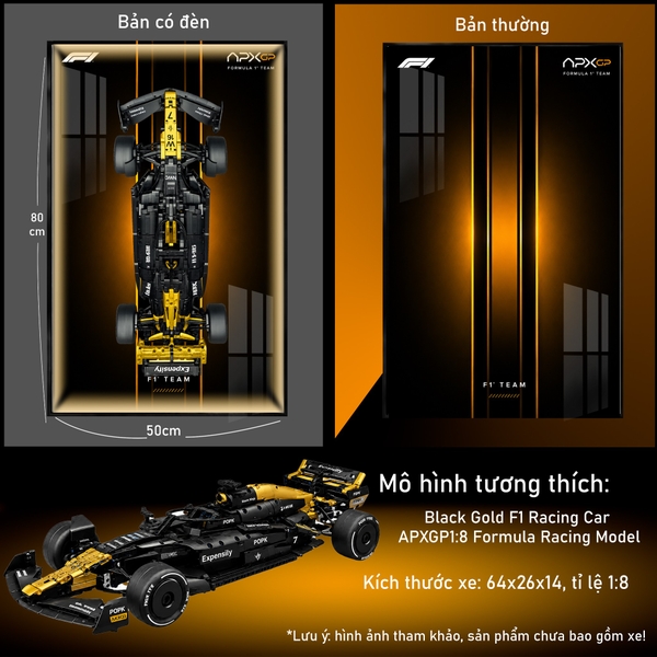 Tranh Treo Mô Hình Xe F1 APXGP Tỉ Lệ 1:8