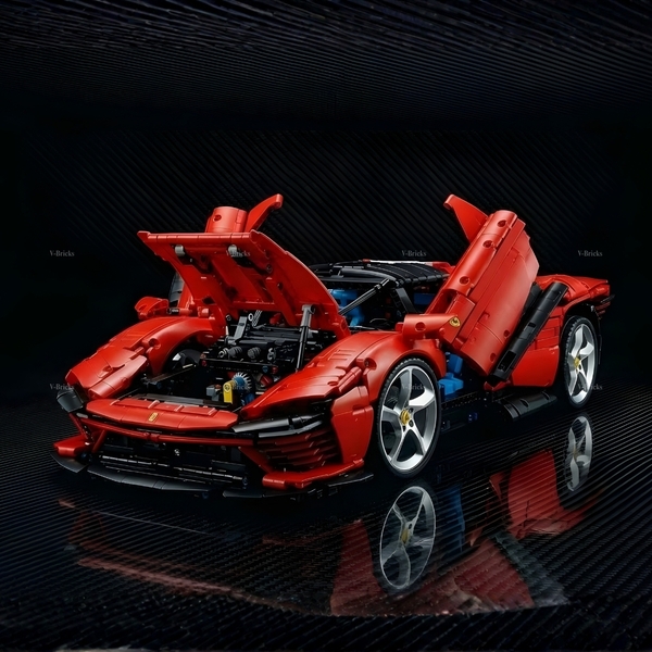 Mô Hình Xe LEGO Ferrari Daytona SP3 Tỉ Lệ 1:8