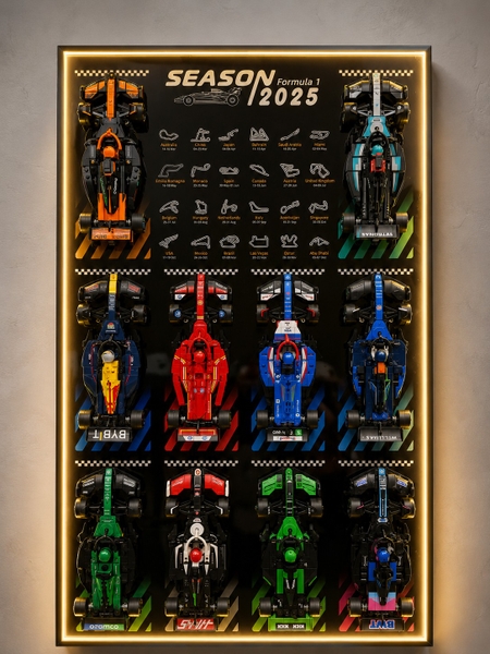 Tranh Treo Mô Hình Xe Lego Speed Champion