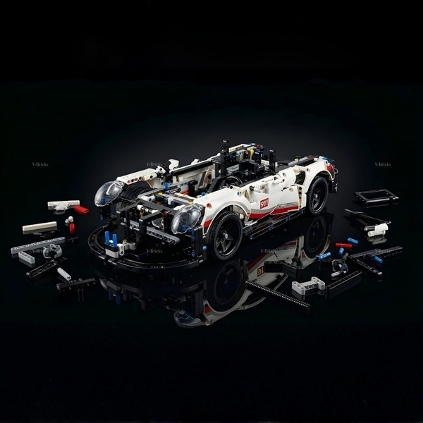 Mô Hình Xe LEGO Porsche 911 RSR Tỉ Lệ 1:10
