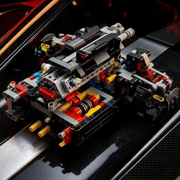 Mô Hình Xe LEGO Ferrari Daytona SP3 Tỉ Lệ 1:8