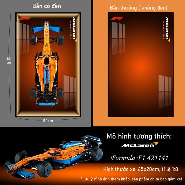 Khung Tranh Treo Mô Hình Xe F1 McLaren Tỉ Lệ 1:8