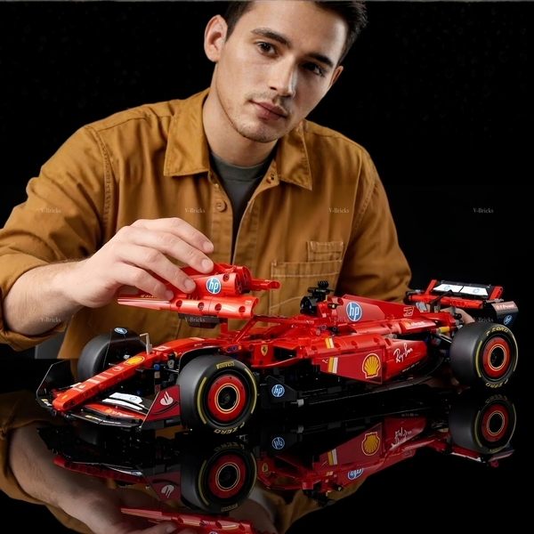 Mô Hình Xe LEGO F1 Ferrari SF‑24 Tỉ Lệ 1:8