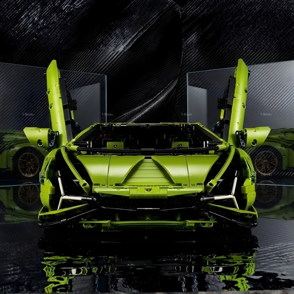 Mô Hình Xe LEGO Lamborghini Sián FKP 37 Tỉ Lệ 1:8