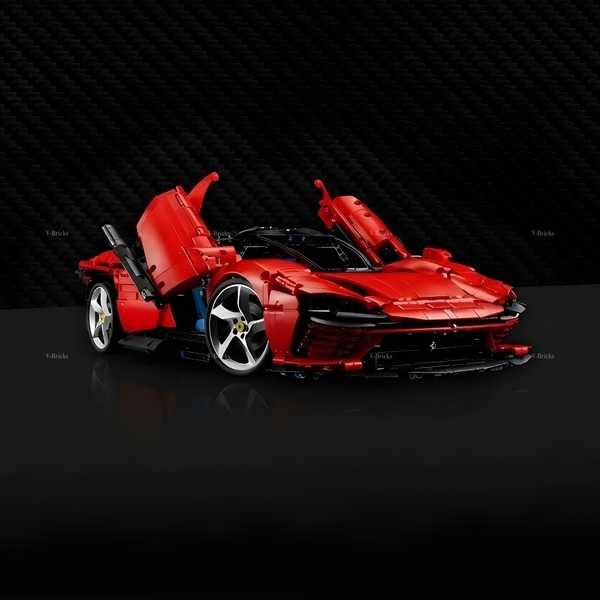 Mô Hình Xe LEGO Ferrari Daytona SP3 Tỉ Lệ 1:8