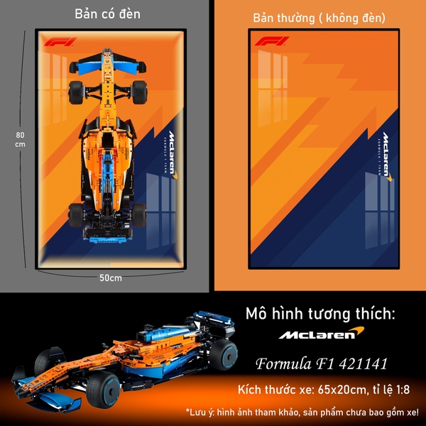 Khung Tranh Treo Mô Hình Xe F1 McLaren Tỉ Lệ 1:8