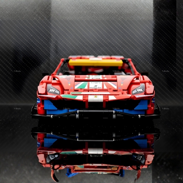 Mô Hình Xe LEGO Ferrari 488 GTE Tỉ Lệ 1:10