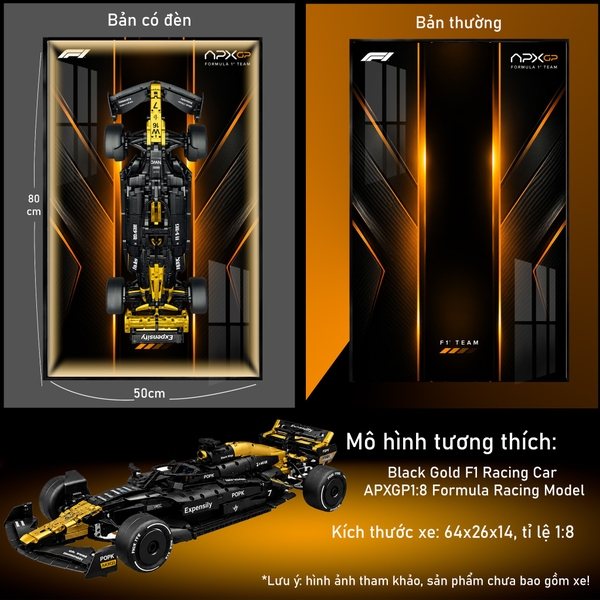 Tranh Treo Mô Hình Xe F1 APXGP Tỉ Lệ 1:8