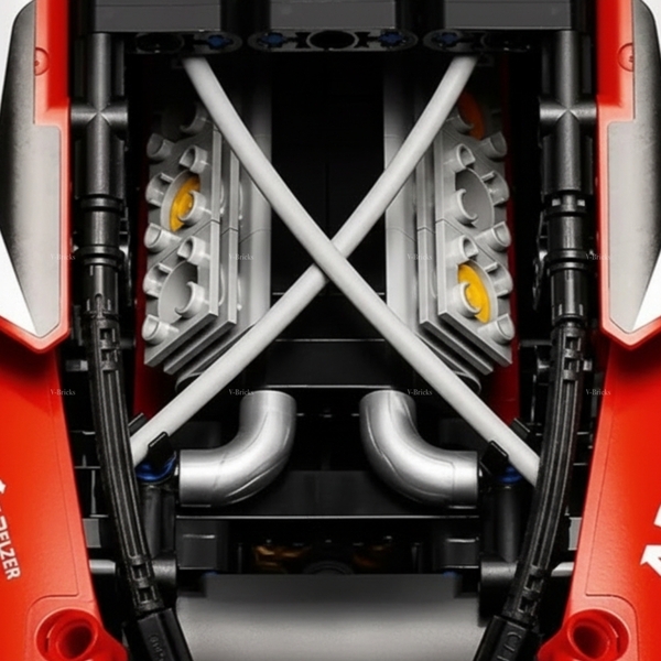 Mô Hình Xe LEGO Ferrari 488 GTE Tỉ Lệ 1:10