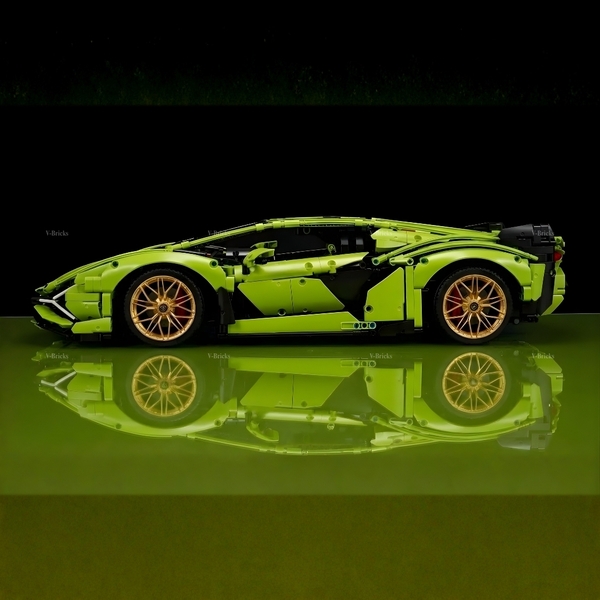 Mô Hình Xe LEGO Lamborghini Sián FKP 37 Tỉ Lệ 1:8