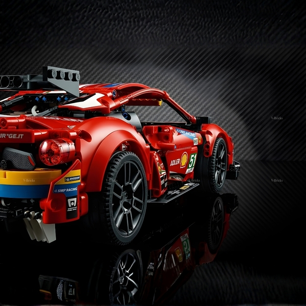 Mô Hình Xe LEGO Ferrari 488 GTE Tỉ Lệ 1:10