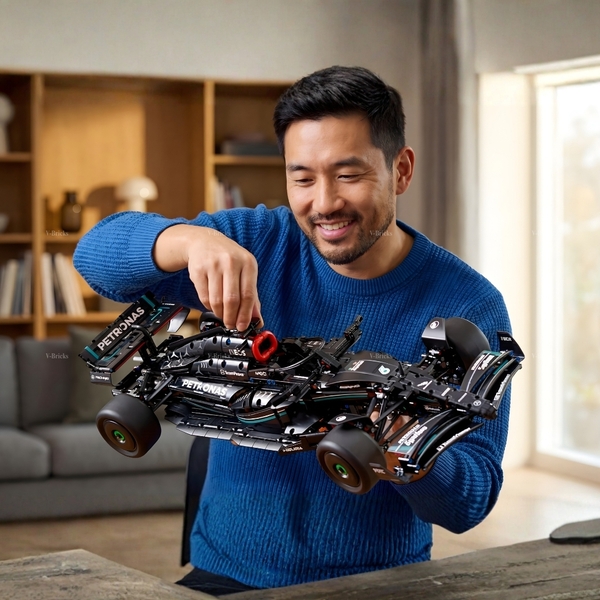 Mô Hình Xe LEGO F1 Mercedes‑AMG Tỉ Lệ 1:8