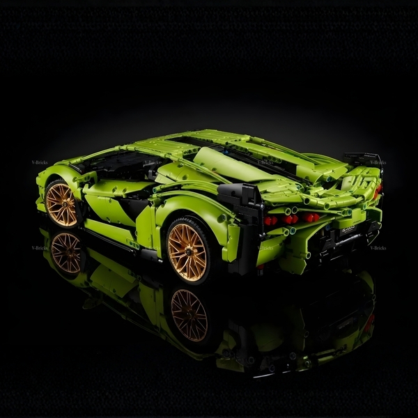 Mô Hình Xe LEGO Lamborghini Sián FKP 37 Tỉ Lệ 1:8